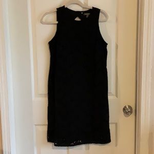 Tommy Bahama black eyelet lace dress. Resort wear.